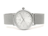 Calvin Klein Surround Silver Dial Silver Mesh Bracelet Watch for Men - K3W21126 Authentic Buy Shop Now