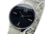 Calvin Klein Simplicity Diamonds Black Dial Silver Steel Strap Watch for Women - K4323102 Authentic Buy Shop Now