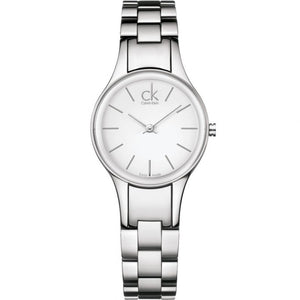 Calvin Klein Simplicity White Dial Silver Steel Strap Watch for Women - K4323126 Authentic Buy Shop Now