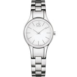 Calvin Klein Simplicity White Dial Silver Steel Strap Watch for Women - K4323126 Authentic Buy Shop Now