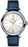 IWC Portofino Automatic Silver Dial Blue Leather Strap Watch for Women - IW357411 Authentic Buy Shop Now