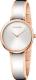Calvin Klein Seduce Silver Dial Two Tone Steel Strap Watch for Women - K4E2N61Y Authentic Buy Shop Now
