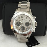 Marc Jacobs Marc Chronograph Silver Dial Silver Steel Strap Watch for Men - MBM3155 Authentic Buy Shop Now