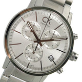 Calvin Klein Post Minimal White Dial Silver Steel Strap Watch for Men - K7627126 Authentic Buy Shop Now