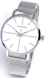 Calvin Klein Even Quartz White Dial Silver Steel Strap Watch for Women - K7B21126 Authentic Buy Shop Now