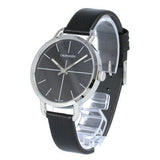 Calvin Klein Even Black Dial Black Leather Strap Watch for Women - K7B231CZ Authentic Buy Shop Now