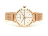 Calvin Klein Even White Dial Rose Gold Mesh Bracelet Watch for Women - K7B23626 Authentic Buy Shop Now
