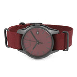 Calvin Klein Tone Maroon Dial Maroon NATO Strap Watch for Men - K7K514UP Authentic Buy Shop Now