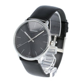 Calvin Klein High Noon Quartz Black Dial Black Leather Strap Watch for Men - K8M211C1 Authentic Buy Shop Now