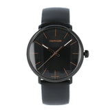 Calvin Klein High Noon Quartz Black Dial Black Leather Strap Watch for Men - K8M214CB Authentic Buy Shop Now