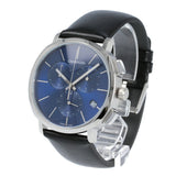 Calvin Klein Chronograph Blue Dial Black Leather Strap Watch for Men - K8Q371CN Authentic Buy Shop Now