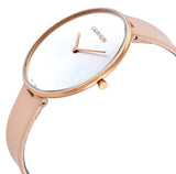 Calvin Klein Full Moon Silver Dial Pink Leather Stap Watch for Women - K8Y236Z6 Authentic Buy Shop Now