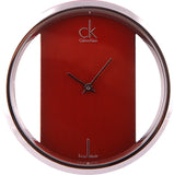 Calvin Klein Glam Transparent Dial Red Leather Strap Watch for Women - K9423144 Authentic Buy Shop Now