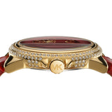 Michael Kors Camille Three-Hand Red Dial Red Leather Strap Watch for Women - MK4750 Authentic Buy Shop Now
