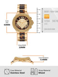 Michael Kors Camille Chronograph Brown Dial Two Tone Steel Strap Watch For Women - MK7269 Authentic Buy Shop Now