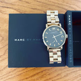 Marc Jacobs Baker Green Dial Gold Steel Strap Watch for Women - MBM3249 Authentic Buy Shop Now
