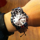 Marc Jacobs Amy White Dial Silver Steel Strap Watch for Women - MBM3140 Authentic Buy Shop Now