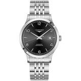 Longines Record Black Dial Automatic Stainless Steel 40mm Watch for Men - L2.821.4.56.6 Authentic Buy Shop Now