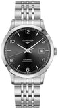 Longines Record Black Dial Automatic Stainless Steel 40mm Watch for Men - L2.821.4.56.6 Authentic Buy Shop Now