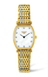Longines La Grande Classique White Dial Two Tone Mesh Bracelet Watch for Women - L4.205.2.87.7 Authentic Buy Shop Now