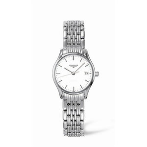 Longines Lyre Classico 25mm White Dial Silver Stainless Steel Watch for Women - L4.259.4.12.6 Authentic Buy Shop Now