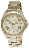 Fossil Cecile Multifunction Champagne Dial Gold Steel Strap Watch for Women - AM4510 Authentic Buy Shop Now