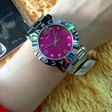 Marc Jacobs Amy Pink Dial Silver Steel Strap Watch for Women - MBM8623 Authentic Buy Shop Now