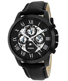 Fossil Grant Automatic Black Dial Black Leather Strap Watch for Men - ME3028 Authentic Buy Shop Now