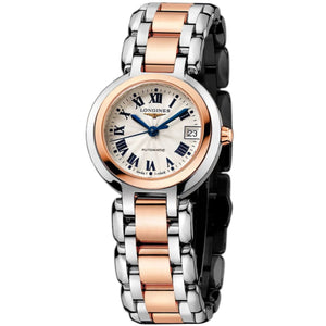Longines PrimaLuna Automatic 26.5mm Silver Dial Two Tone Steel Strap Watch for Women - L8.111.5.78.6 Authentic Buy Shop Now