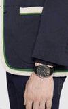 Gucci G Timeless Automatic Blue Dial Black Leather Strap Watch For Men - YA126347 Authentic Buy Shop Now