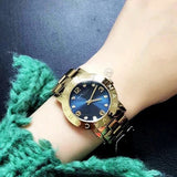 Marc Jacobs Amy Green Dial Gold Steel Strap Watch for Women - MBM8619 Authentic Buy Shop Now