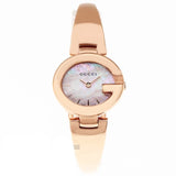 Gucci Guccisima Quartz Mother of Pearl White Dial Rose Gold Steel Strap Watch for Women - YA134512 Authentic Buy Shop Now