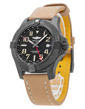 Breitling Avenger Automatic GMT 45 Black Dial Brown Nylon Strap Watch for Men - V32395101B1X1 Authentic Buy Shop Now