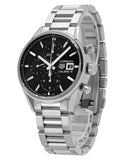 Tag Heuer Carrera Automatic Chronograph Black Dial Silver Steel Strap Watch for Men - CBK2110.BA0715 Authentic Buy Shop Now