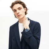 Lacoste Vienna Blue Dial Silver Steel Strap Watch for Men - 2011049 Authentic Buy Shop Now