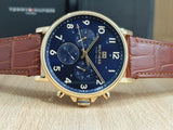 Tommy Hilfiger Daniel Blue Dial Brown Leather Strap Watch for Men - 1710380 Authentic Buy Shop Now