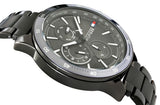 Tommy Hilfiger Bank Grey Dial Grey Steel Strap Watch for Men - 1791719 Authentic Buy Shop Now