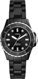 Fossil FB-01 Three-Hand Black Dial Black Ceramic Strap Watch for Women - CE1108 Authentic Buy Shop Now