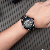 Maserati Triconic Automatic Skeleton Blue Dial Watch For Men - R8823139001 Authentic Buy Shop Now