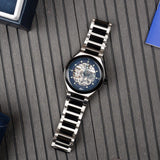 Maserati Triconic Automatic Skeleton Blue Dial Watch For Men - R8823139001 Authentic Buy Shop Now