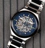 Maserati Triconic Automatic Skeleton Blue Dial Watch For Men - R8823139001 Authentic Buy Shop Now