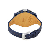 Fossil Boyfriend Sport Chronograph Blue Dial Blue Leather Strap Watch for Women - ES4113 Authentic Buy Shop Now