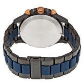 Fossil Nate Chronograph Blue Dial Two Tone Steel Strap Watch for Men - JR1494 Authentic Buy Shop Now