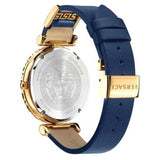 Versace Palazzo Empire Greca Quartz Blue Dial Blue Leather Strap Watch for Women - VEDV00219 Authentic Buy Shop Now