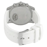 Guess Confetti Crystal Black Dial White Silicone Strap Watch For Women - W1098L1 Authentic Buy Shop Now