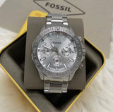 Fossil Bannon Multifunction Chronograph Silver Dial Silver Steel Strap Watch for Men - BQ2490 Authentic Buy Shop Now