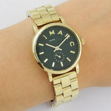 Marc Jacobs Baker Green Dial Gold Steel Strap Watch for Women - MBM3249 Authentic Buy Shop Now