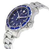 Movado Series 800 Blue Dial Silver Steel Strap Watch For Men - 2600137 Authentic Buy Shop Now