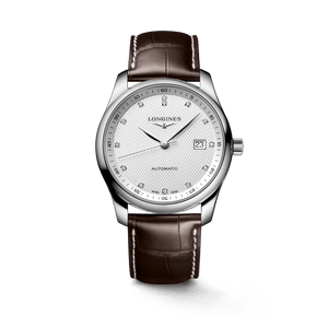 Longines Master Collection Automatic 40mm White Dial Brown Leather Strap Watch for Men - L2.793.4.77.3 Authentic Buy Shop Now