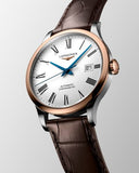 Longines Record Automatic Stainless Steel 18K Gold Watch for Men - L2.821.5.11.2 Authentic Buy Shop Now
